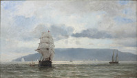 KS 130
<br/>
Gezicht op het eiland Wight
<br/>
<em>Heemskerck van Beest, Jhr. Jacob Eduard van (1828-1894)</em>